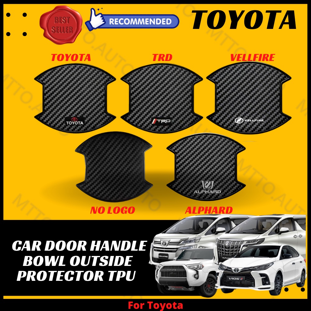 MTTO Toyota Vellfire Alphard TRD No logo Exterior Car Door Handle