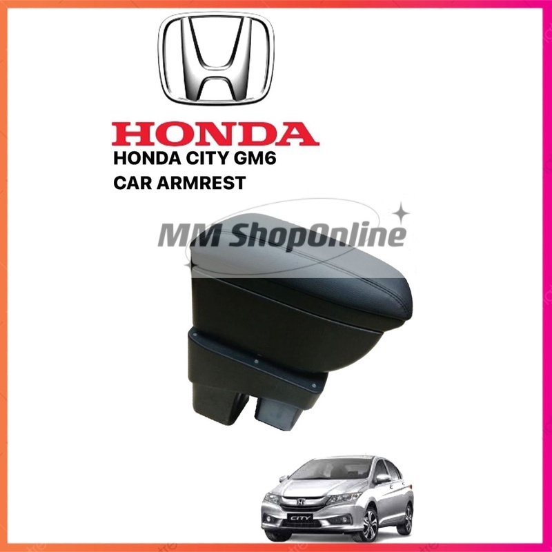 HONDA CITY GM6 2014 YEAR DOUBLE LAYER LEATHER BLACK GEAR BOX CENTRAL