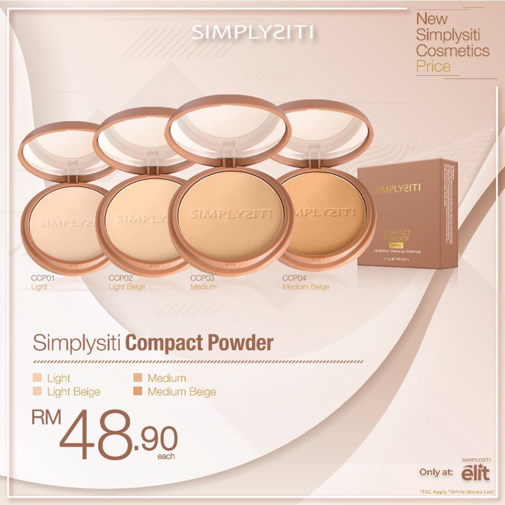 COMPACT POWDER (LIGHT / MEDIUM ) | Shopee Malaysia