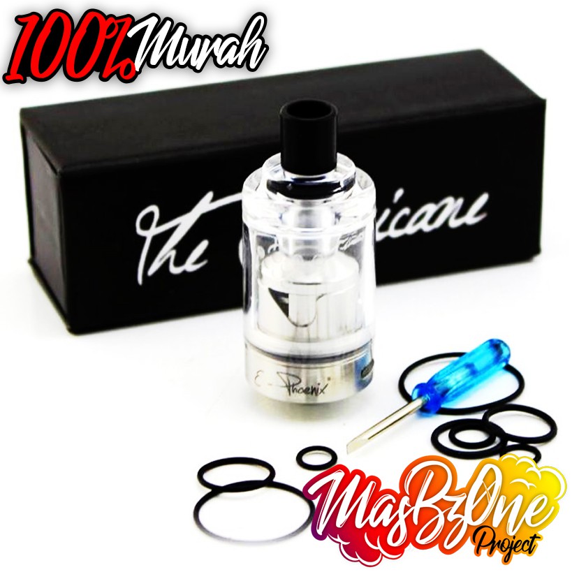 🔥 (Premium Clone) The Hurricane Junior RTA Tank 🔥 Silver