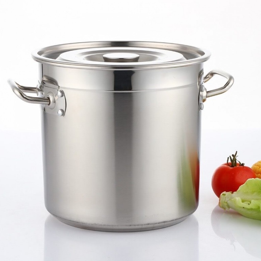 Stainless Steel Stock Pot (7L / 12L / 21L/26L) / Storage Pot / Cooking ...