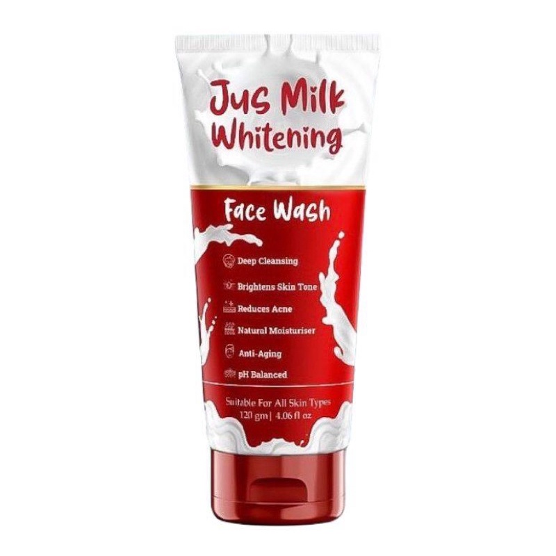 Just Milk Whitening Face Wash 120g Shopee Malaysia