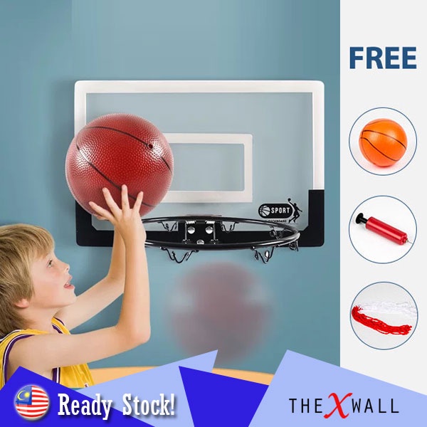 [45cm x 29cm] Mini Basketball Board Hoop Slam Dunk Rim Spring Small ...