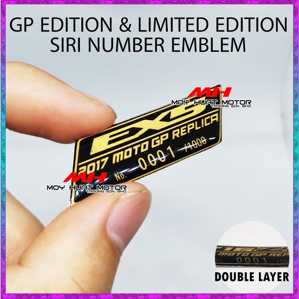 Sticker Emblem 125zr/Y15zr/135lc/EX5/RXZ/Y16ZR 2017 Motogp Replica ...