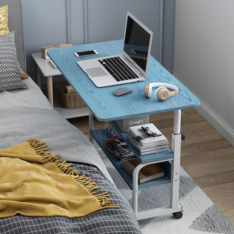 ♨Simple Computer Desk Notebook Table Bedroom Small Table Bedside Lift ...