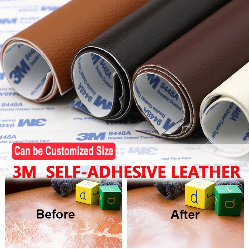 Self Adhesive Pu Leather Patches Diy Stickers Faux Synthetic Stick