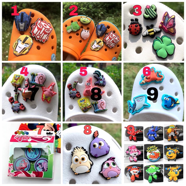Crocs jibbitz 2D high quality Shopee Malaysia