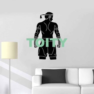 Boxing Silhouette Sport Fight Training Men Boxer MMA Boys Fitness Room  Poster Gym Wall Sticker Vinyl Decal Mural Art Decor Peel and Stick -   Denmark