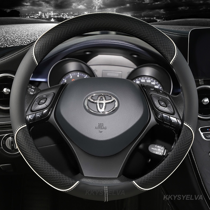 Microfiber Leather Car Steering Wheel Cover 15 inch/38cm for Toyota