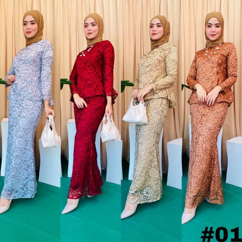 NEW BAJU KURUNG MODEN LACE MUSLIMAH FASHION READY STOK Shopee Malaysia