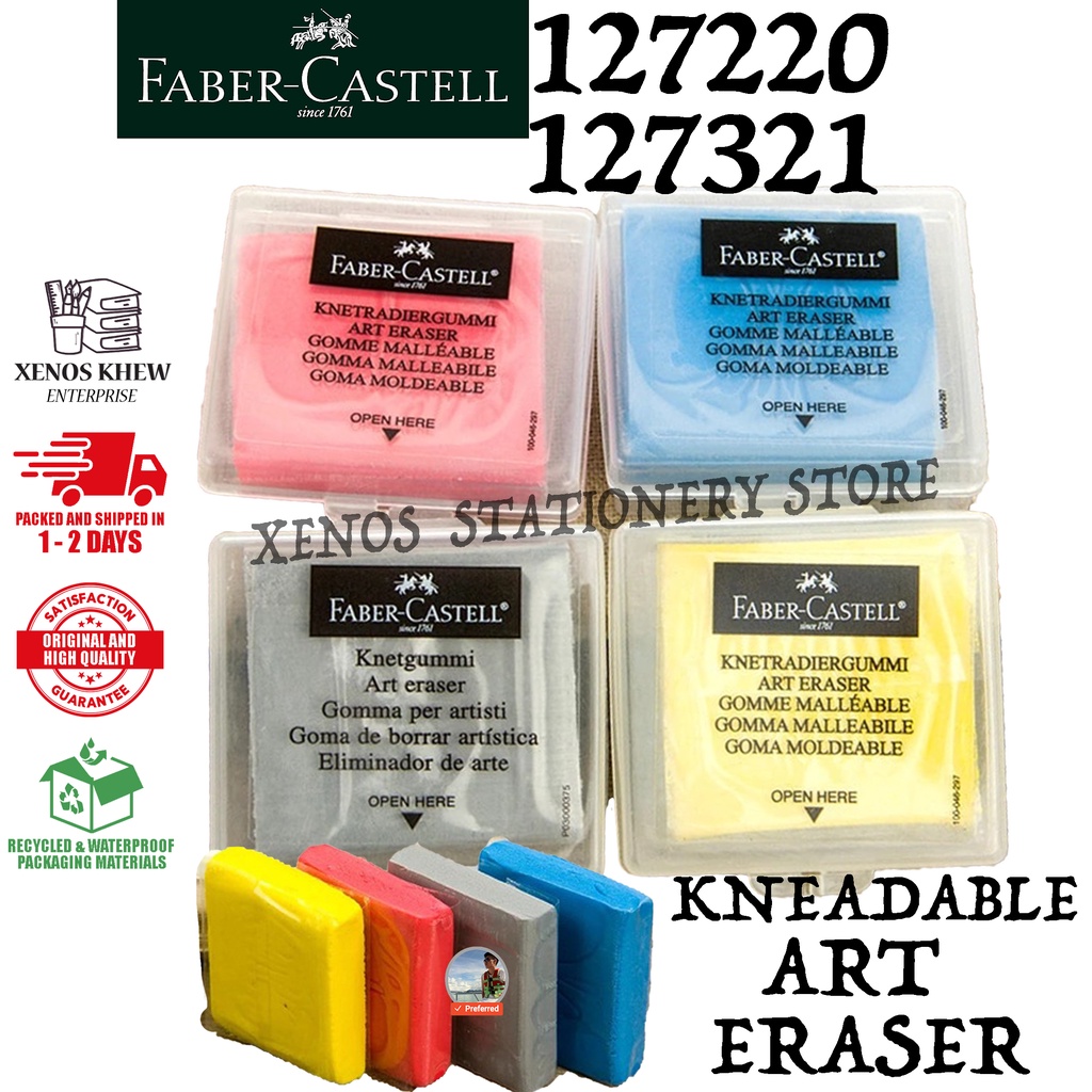 FABER CASTELL KNEADABLE ART ERASER / PEMADAM FLEXIBLE / PEMADAM PENCIL