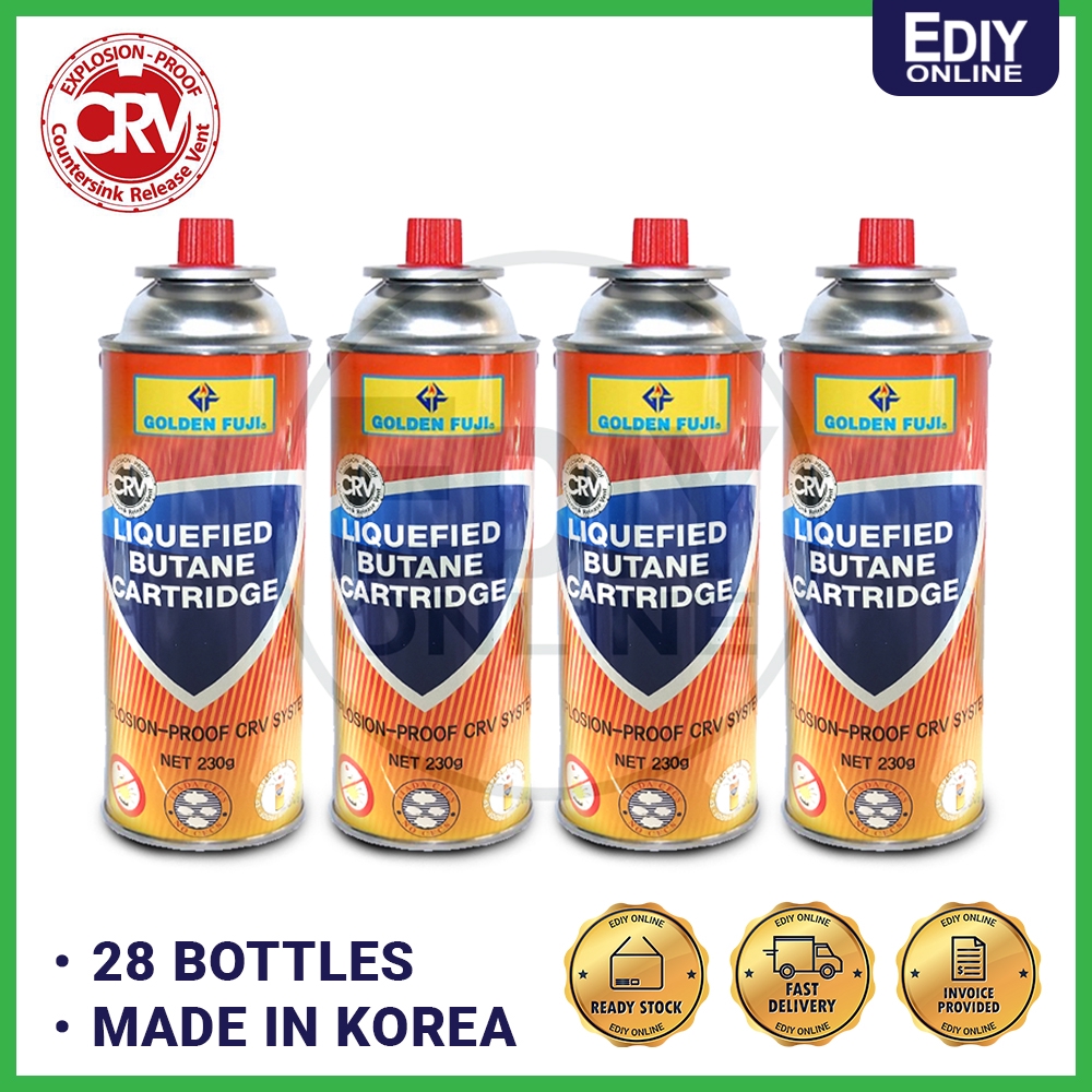 (28 BOTTLEs) KOREA BUTANE GAS CARTRIDGE Camping Picnic Sushi KBM ...