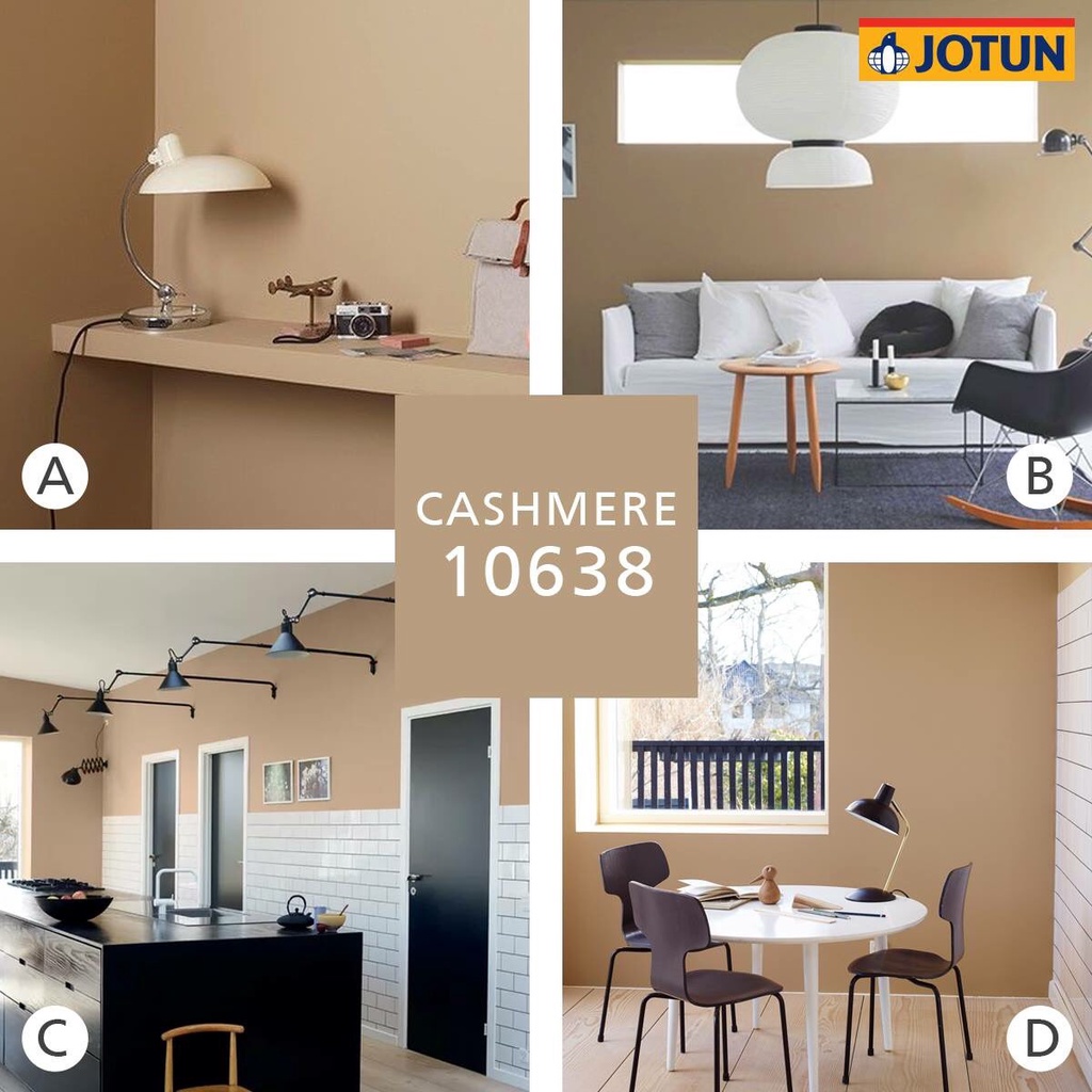 SINAR JOTUN 10683 CASHMERE MAJESTIC TRUE BEAUTY SHEEN INTERIOR WASHABLE ...