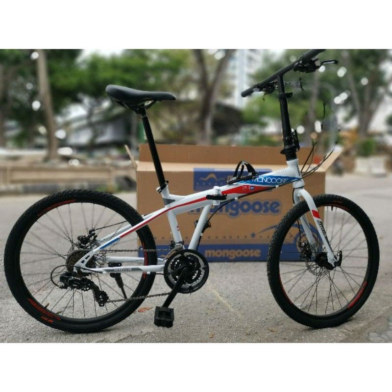 mongoose folding bike 24