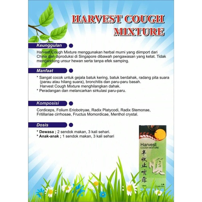 Naya / Harvest Cough Mixture 150Ml / Harvest Cough Syrup / Rights ...