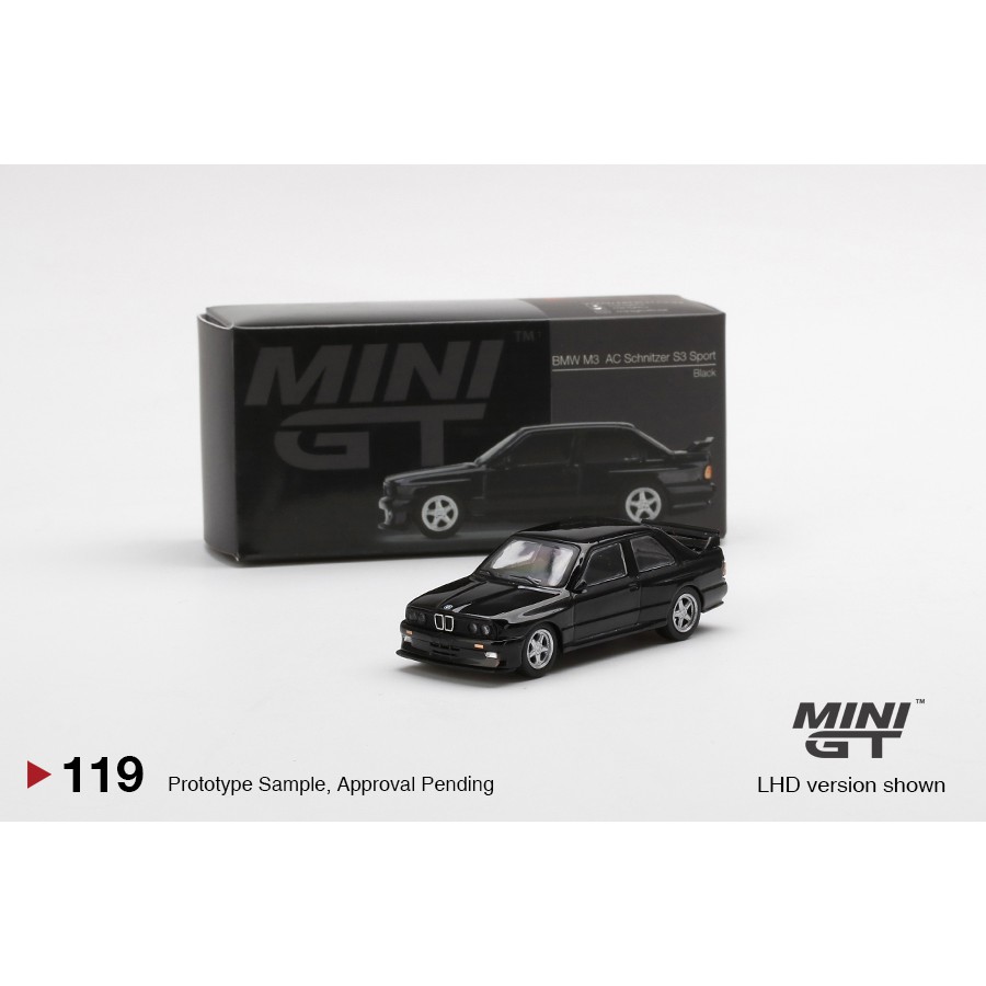 Mini GT 1:64 Scale BMW E30 M3 AC Schnitzer S3 Sport Black 