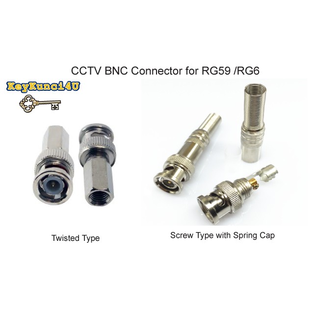 *Sales * CCTV Connector BNC Male RG59 Screw/Twist Type Join Camera