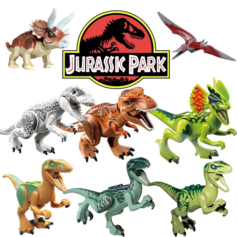 Dinosaur Jurassic World Dinosaurs Minifigures Toys Tyrannosaurus