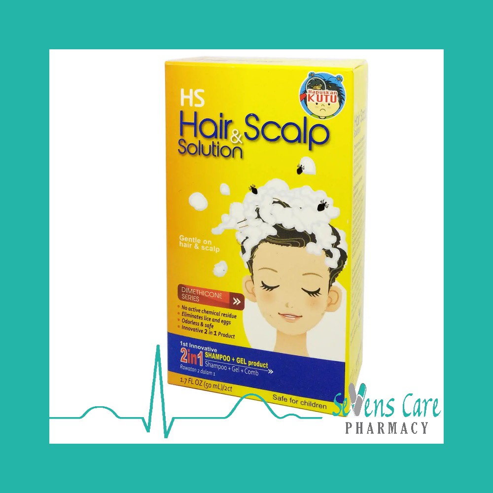 Hs Hair And Scalp Solution 2 In 1 Lice Shampoo Syampu Kutu Shopee