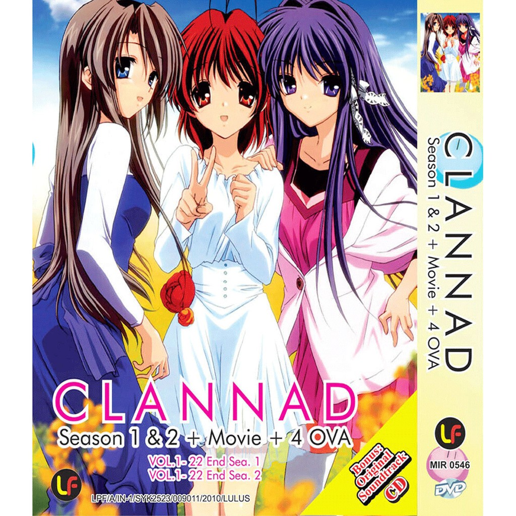 ANIME DVD CLANNAD SEASON 1-2 COMPLETE TV SERIES VOL.1-44 END + MOVIE