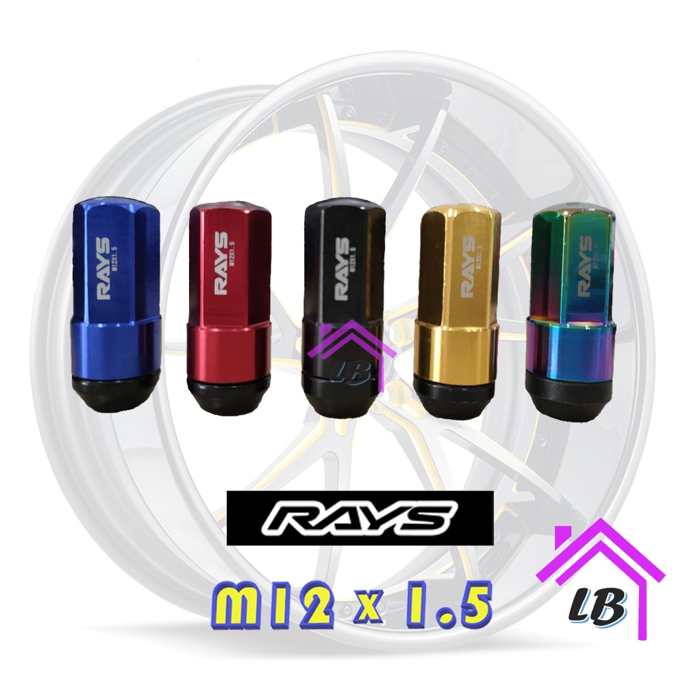 Rays Lock Nut Wheel Nut Sport Rim Skru Tayar Kereta Tayar Screw Rim Nut ...