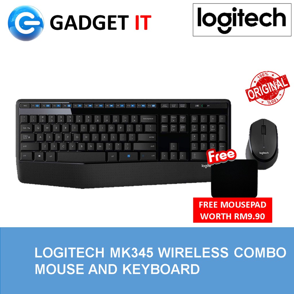 LOGITECH MK345 WIRELESS COMBO KEYBOARD AND MOUSE (KBM-LGT-MK345 ...