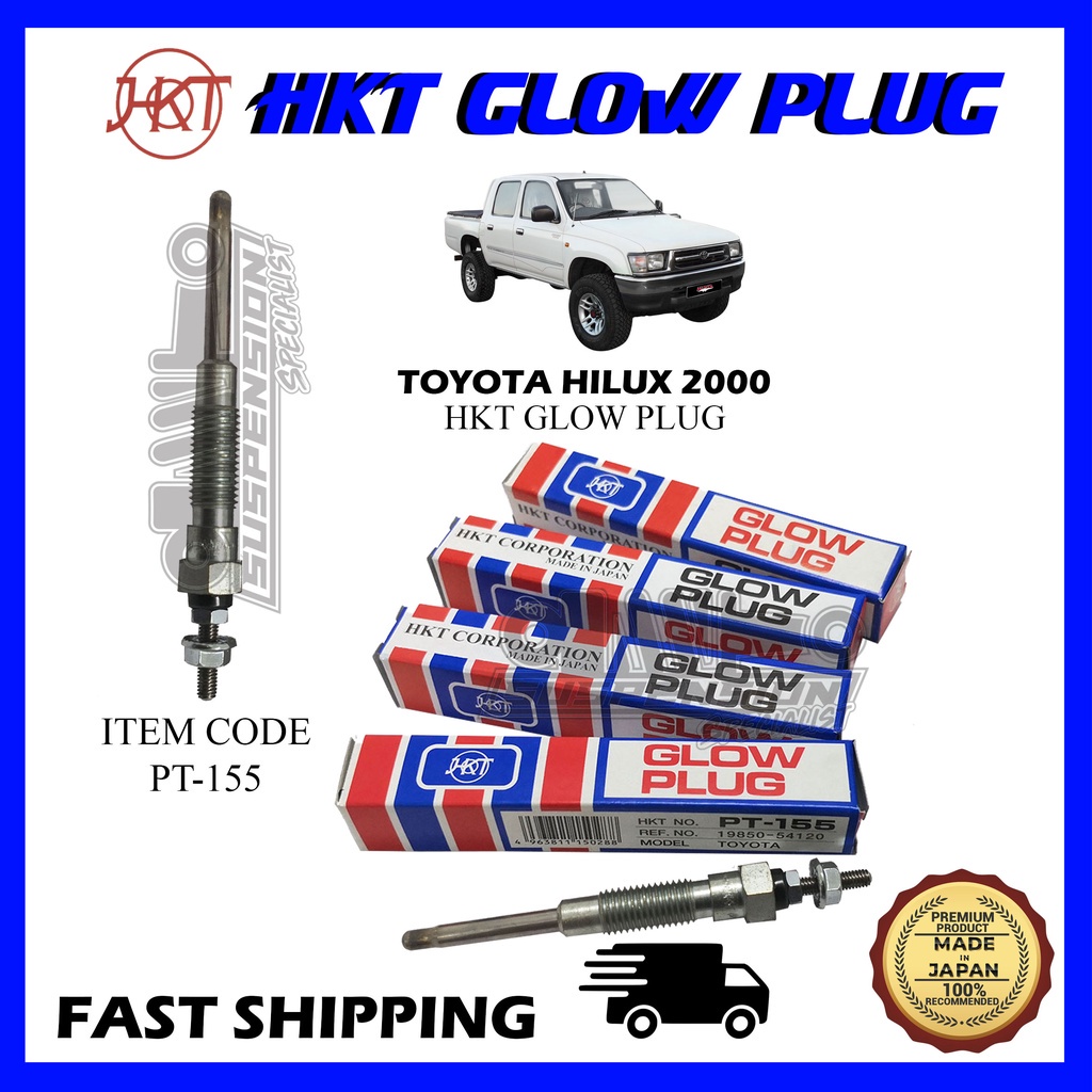 HKT GLOW PLUG TOYOTA HILUX LN166 (2000) DIESEL (11v) (1 PCS) ORIGINAL