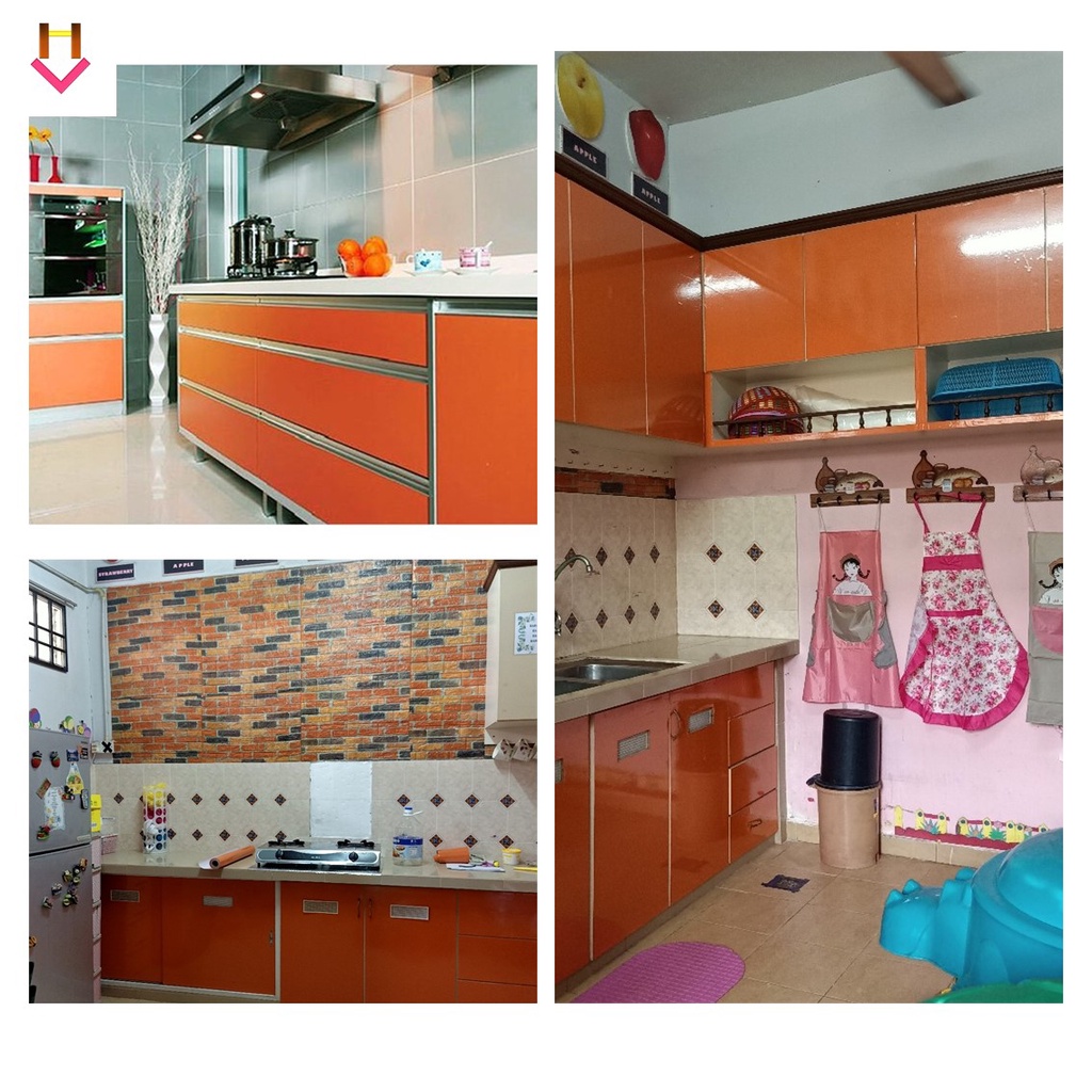60cm x min. 2m Metallic Colour Wallpaper / Furniture Sticker 橱柜翻新贴纸 ...