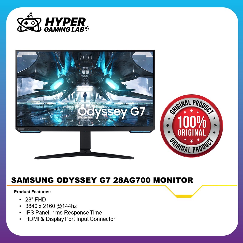 Samsung Odyssey G7 28" LS28AG700NEXXS 4K UHD IPS 144HZ 1MS G-SYNC AMD ...