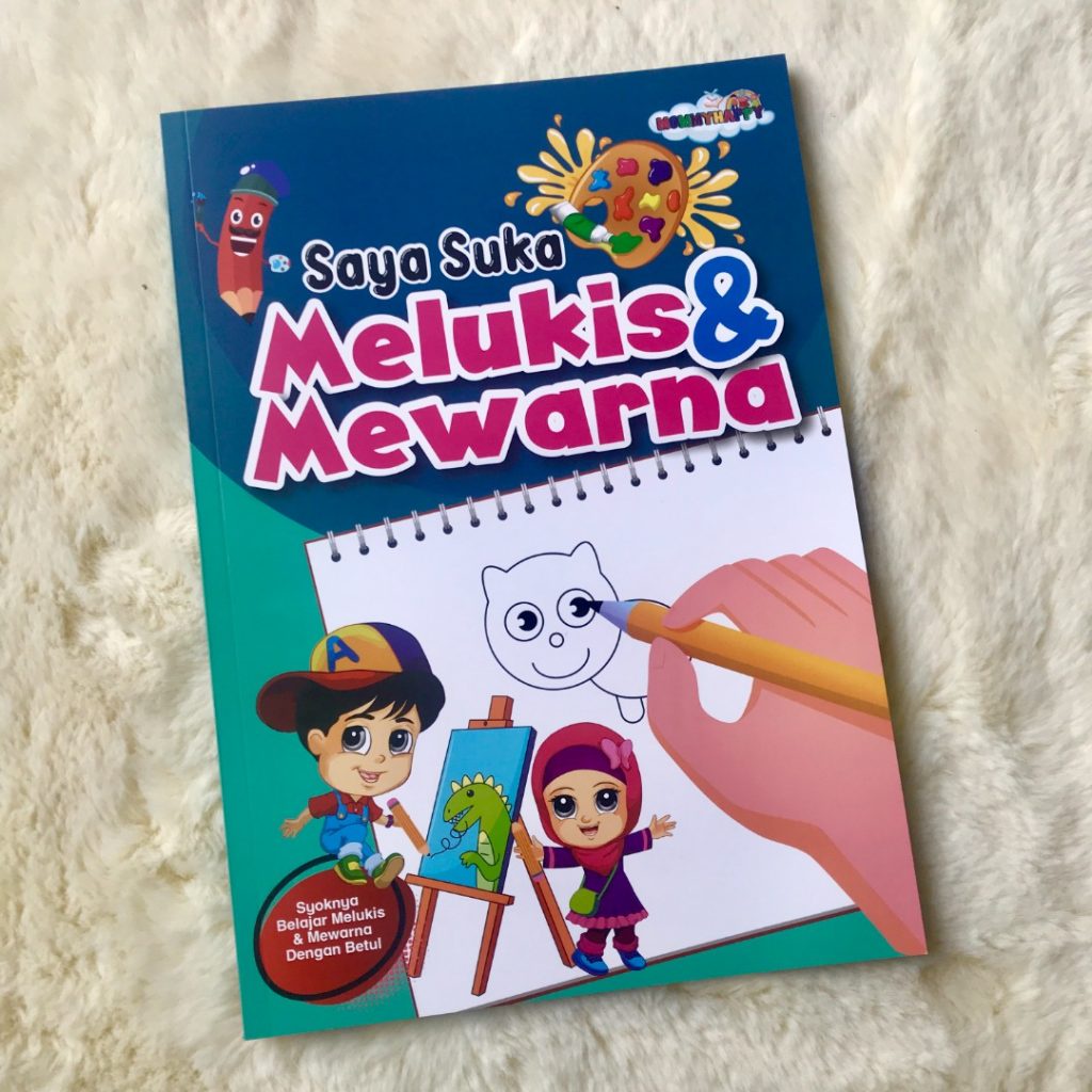 BUKU MELUKIS DAN MEWARNA (KIDS/LEARNING/DRAWING/COLOURING) MOMMY HAPPY ...