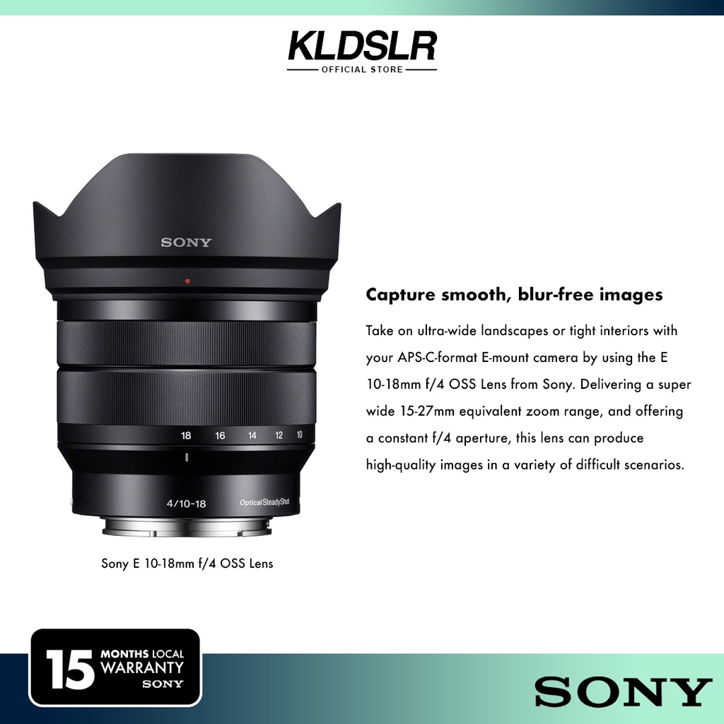 SONY E10-18mm F4 OSS