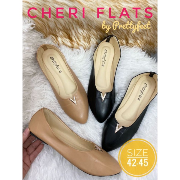 🔥Ready Stock🔥 CHERI Big Size Shoe Plus Size Pump 42 to 45 Comfortable