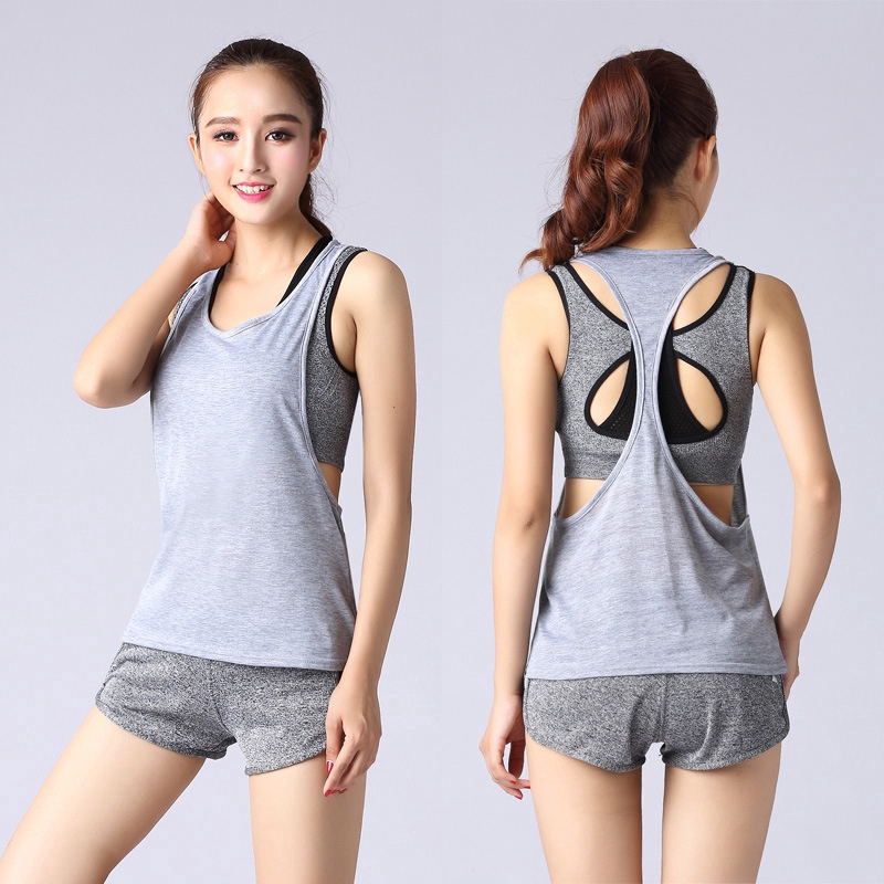 Breathable Womens Sports Vest For Running, Fitness, Yoga Short