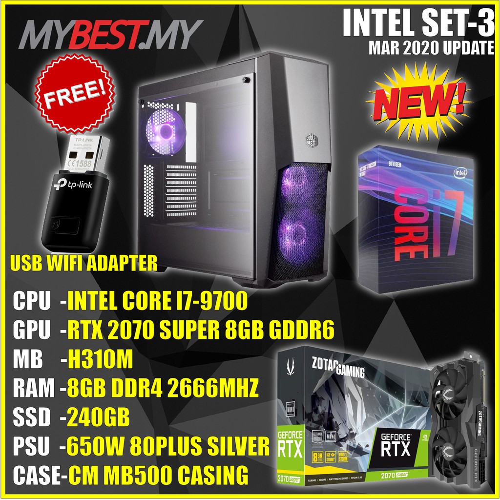 PROMOTION BUDGET GAMING DESKTOP PC 2020 (INTEL) Shopee Malaysia