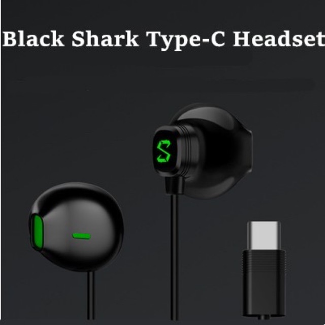 Black shark outlet type c earphones