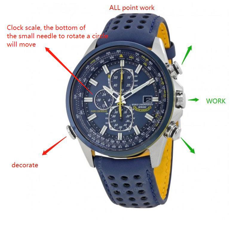 CITIZEN Men Quatz Watches Blue Angels World Chronograph Men Watch Shopee Malaysia