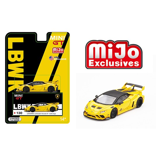 MINI GT 1:64 LB ☆ WORKS Lamborghini Huracan GT Giallo Auge Yellow ...