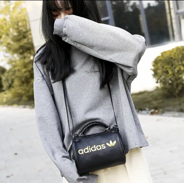 ADIDAS WOMEN LEATHER CROSSBODY SLING BAG