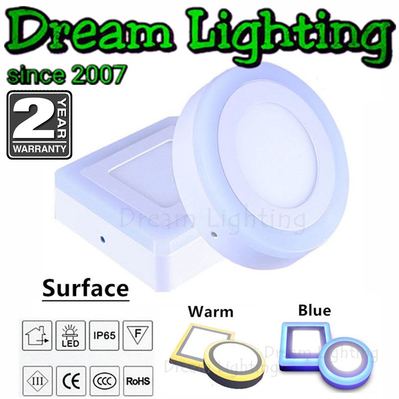 Dream Lighting Colors LED Surface Downlight 12w+4w / 18W+6W LED Color ...