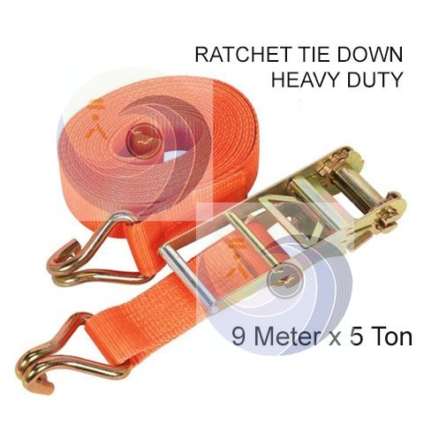 [ 1 UNIT ] RATCHET TIE DOWN 9 Meter X 5 Ton HEAVY DUTY RATCHET TIE DOWN ...