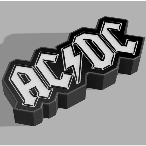 AC DC (ACDC) Logo USB LED Lamp | Shopee Malaysia