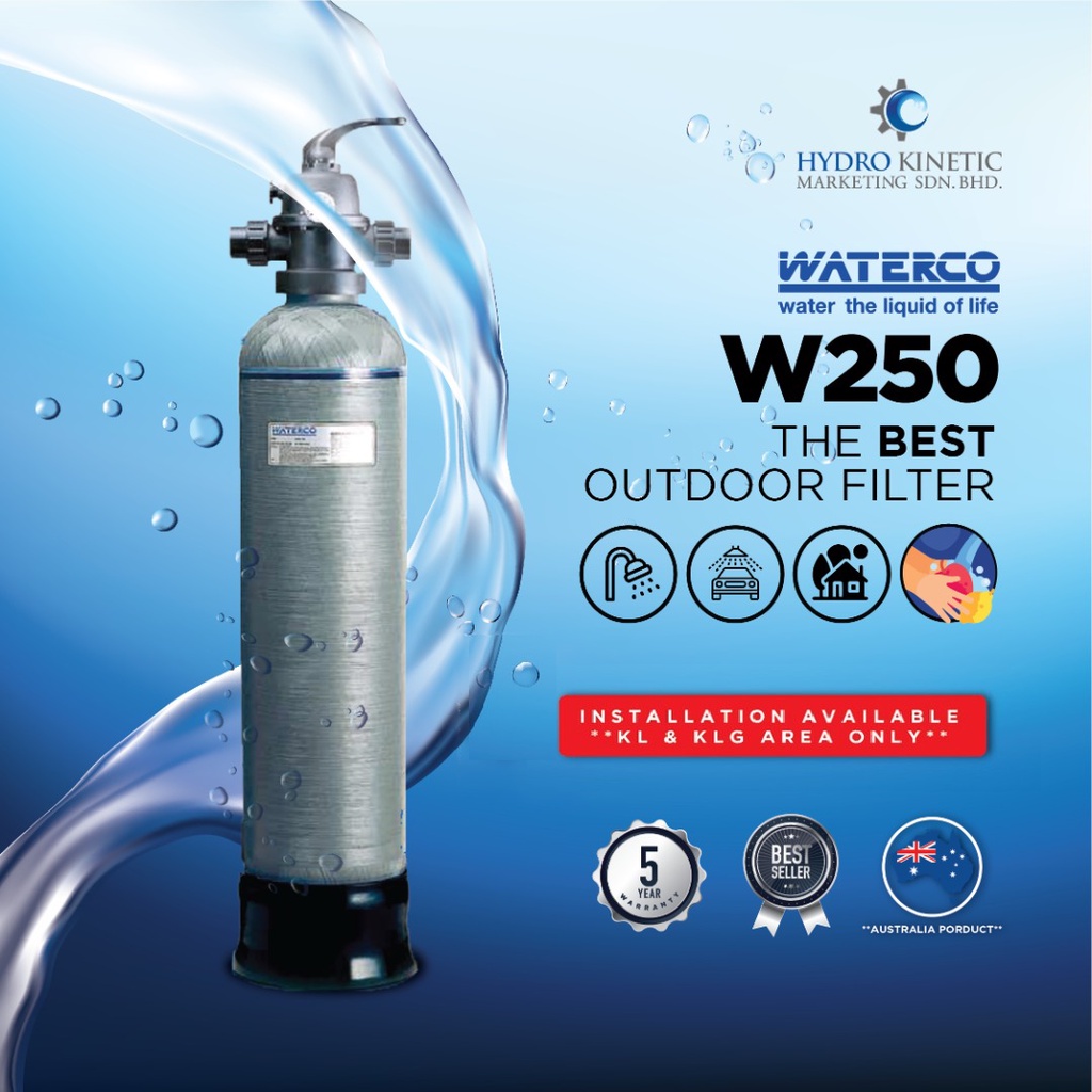 WATERCO W250 Australia Outdoor Sand Filter Micron (W10"xH55 ...