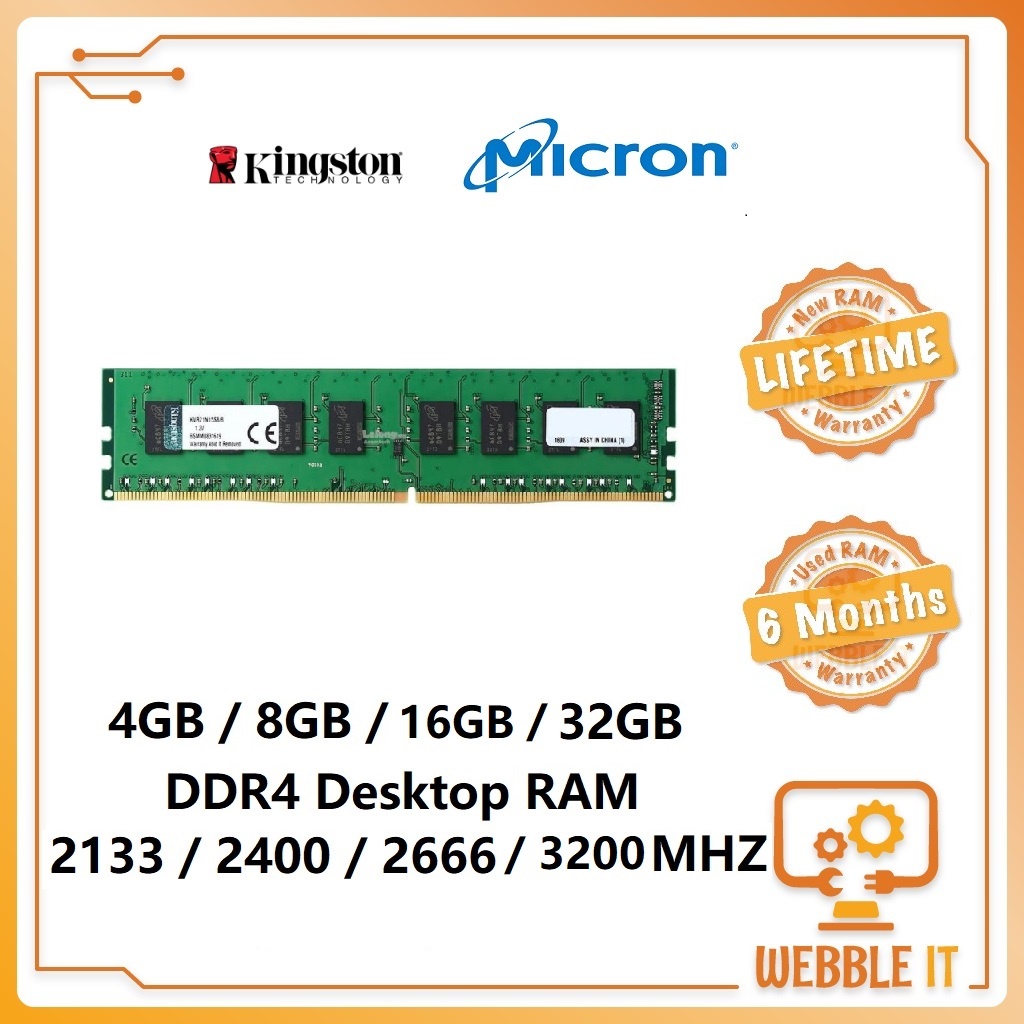 [Used]/[New] Mixed Brand 4GB 8GB 16GB 32GB DDR4 2133 2400 2666 3200 MHZ ...