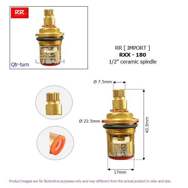 1/2" ceramic spindle ( Quarterturn ) Miscellaneous Parts Shopee