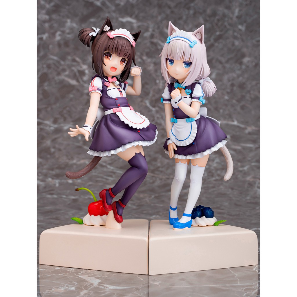 Figura Anime Nekopara Cioccola E Vaniglia | Action Figure PVC 10 Cm | Modello Collezionabile Per Desktop