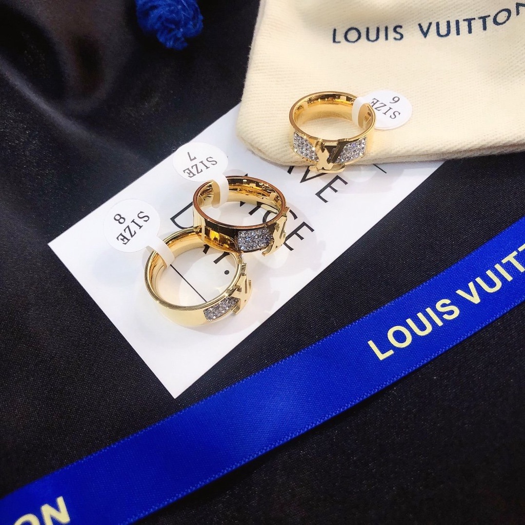 Louis Vuitton Ring for Women Cool Simple Korean Style Letter LV Finger ...
