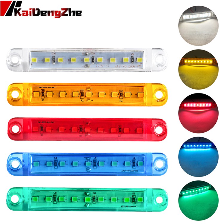 1 PCS 24V 9 LED Auto Side Marker Indicator Lights Car External Lights ...