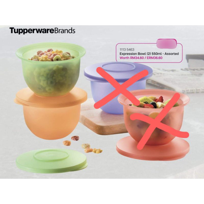 🔥🔥 Tupperware ‼️ Mini Expression Bowls (550ml) 💥 Ready stock 💥 | Shopee ...