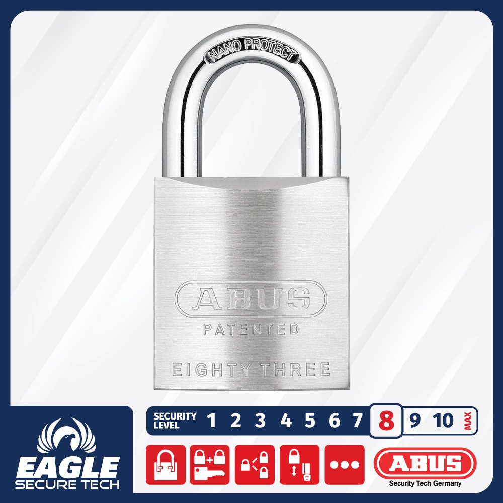 ABUS 83/50 | 50MM | Brass Padlock | High Security Padlock | 1 Padlock ...