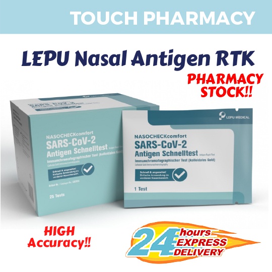 LEPU Medical Covid19 RTK Test Kit (Nasal Swab) 1 test kit / box and 5